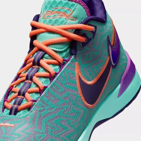 Nike Zoom LeBron NXXT Genisus Hyper Turquoise / Purple Size: 11 NEW - Picture 5 of 6
